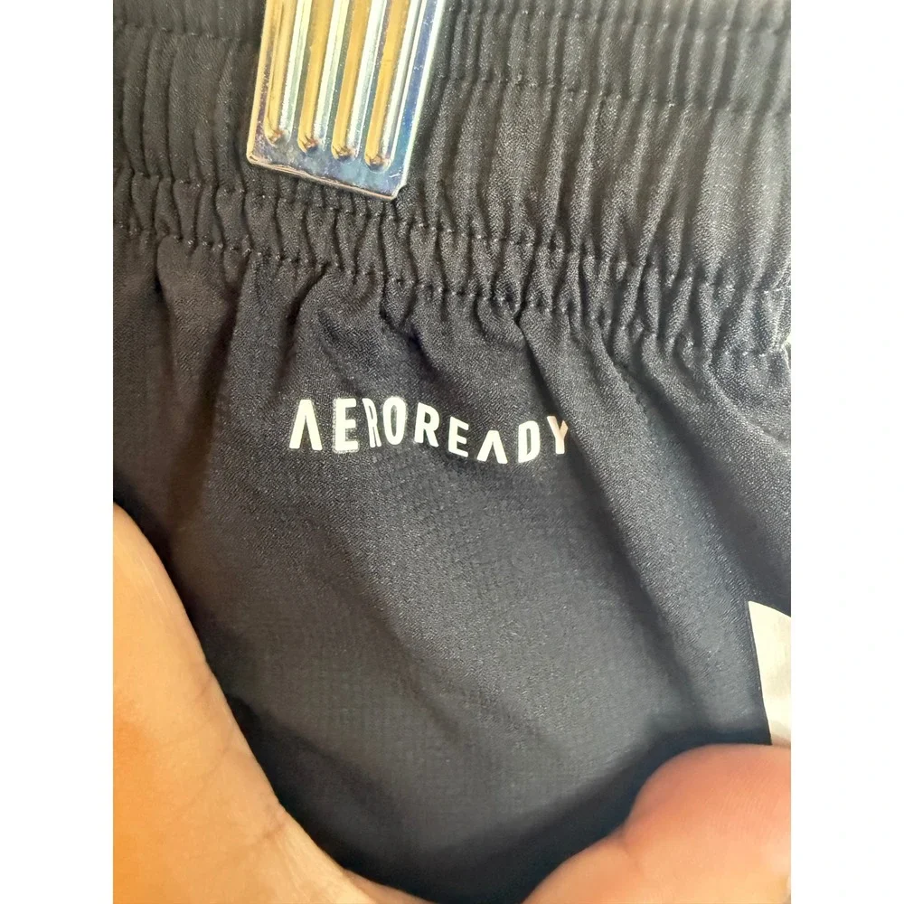 Adidas Boys Black Primegreen AeroReady Athletic Shorts Size XL 15-16Y